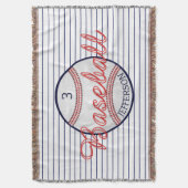 Baseball-Sportschuh mit Namensnummer Decke (Vorderseite Vertikal)