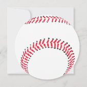 Baseball-Sportspiel-Nacht Einladung (Rückseite)