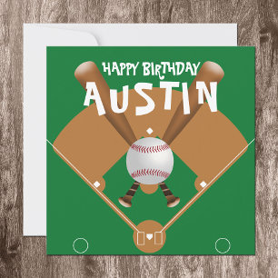 Baseball-Sportsthema-Papierhandtücher Einladung