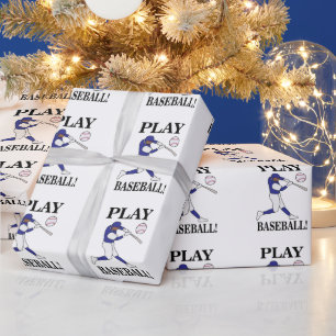 Baseball-Sportstrainer-Spieler-Geburtstag Geschenkpapier