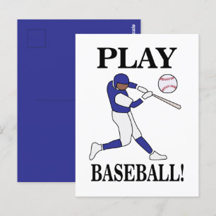 Baseball-Sportstrainer Spieler Postkarte