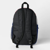 Baseball Sportteam Spieler Jersey Navy Bedruckter Rucksack (Rückseite)