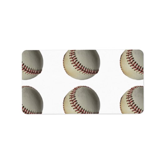 Baseball Sportteam Trainer Feld Adressaufkleber (Vorne)