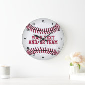 Baseball-Sportteam und Anzahl Große Wanduhr (Zuhause)