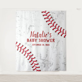Baseball-Sportthema Babydusche Hintergrund Wandteppich