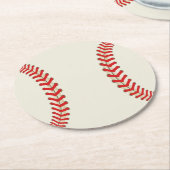 Baseball-Sportthema Runder Pappuntersetzer (Angewinkelt)