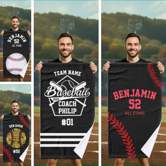 Baseball-Sporttuch, Handtuch für den Reisebus