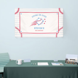 Baseball Sporty Geburtstags-Foto für Kinder Banner