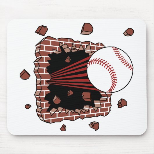Baseball-Sprenger Mousepad (Vorne)
