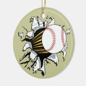 Baseball-Sprenger-Verzierung Keramikornament (Links)