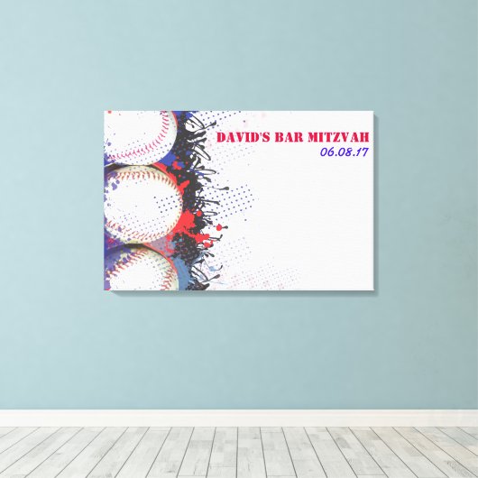 BASEBALL Spritzer-Anmeldungs-Memory-Board Leinwanddruck (Insitu (Holzboden))
