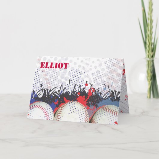 Baseball-Spritzer-Bar Mitzvah danken Ihnen zu (Vorderseite)