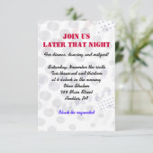 Baseball Spritzer Bar Mitzvah Party Karte (Stehend Vorderseite)