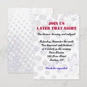 Baseball Spritzer Bar Mitzvah Party Karte (Vorne/Hinten)