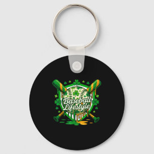 Baseball St. Patricks Day Jungen Mädchen Männer Fr Schlüsselanhänger