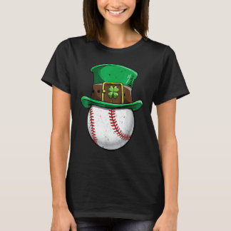 Baseball St. Patricks Day Jungen Männer Ball Lepre T-Shirt