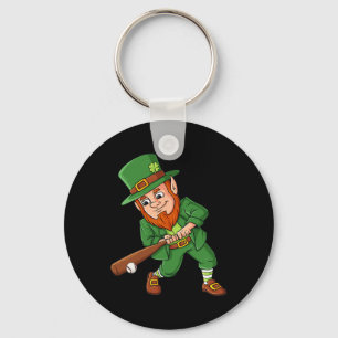 Baseball St Patricks Day Leprechaun Hitter Batter Schlüsselanhänger