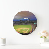 Baseball-Stadion - AcrylWanduhr - HAMbWG Große Wanduhr (Zuhause)