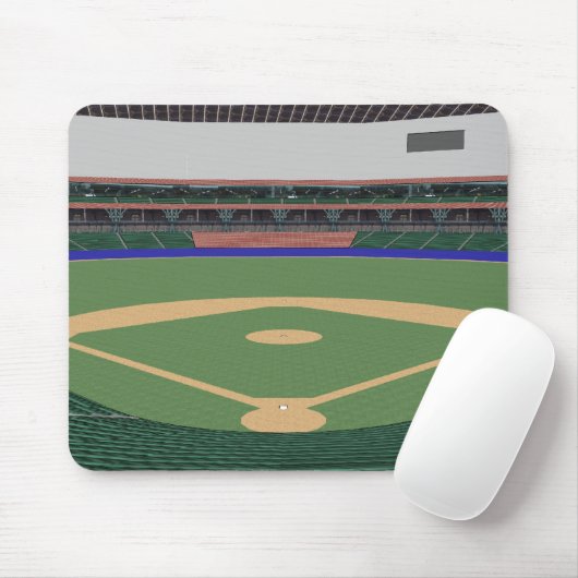 Baseball-Stadion: Modell 3D: Mousepad (Mit Mouse)