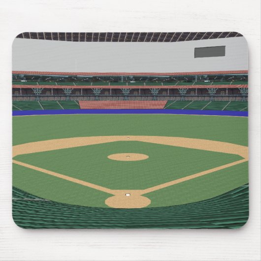 Baseball-Stadion: Modell 3D: Mousepad (Vorne)