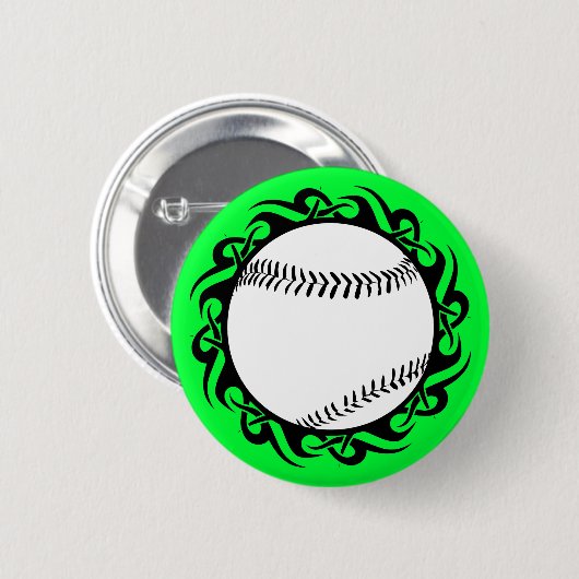 Baseball. Stamm. Button (Vorne & Hinten)