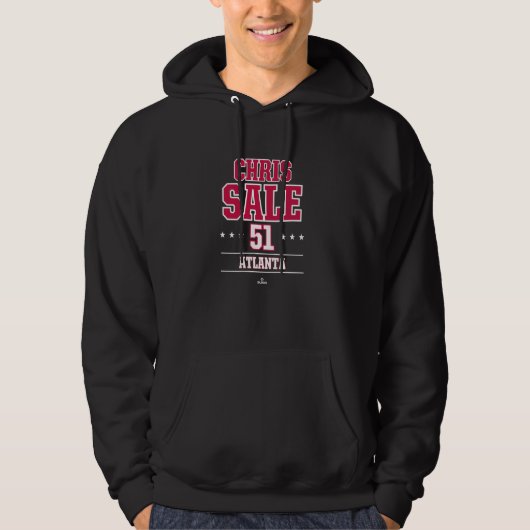 Baseball Star Chris Sale Atlanta MLBPA Hoodie (Vorderseite)