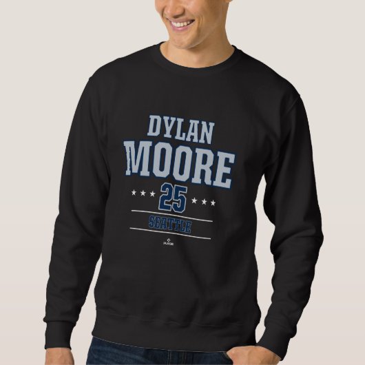 Baseball Star Dylan Moore Seattle MLBPA Sweatshirt (Vorderseite)