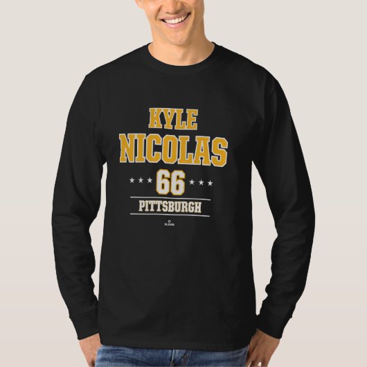 Baseball Star Kyle Nicolas Pittsburgh MLBPA T-Shirt (Vorderseite)