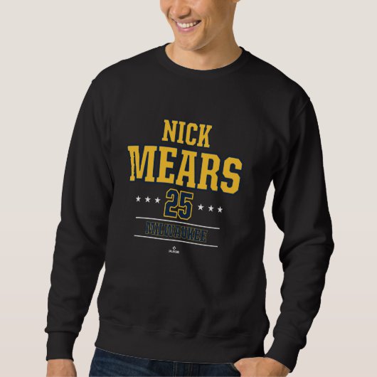 Baseball Star Nick Mears Milwaukee MLBPA Sweatshirt (Vorderseite)
