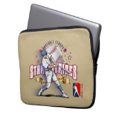 Baseball Stars & Stripes | 13" Laptopschutzhülle (Vorderseite Links)