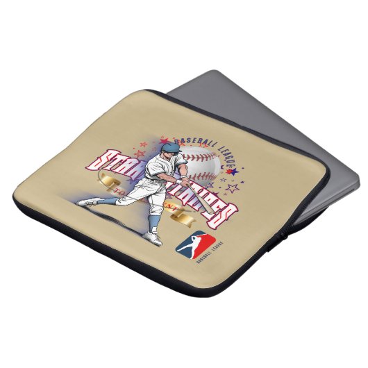 Baseball Stars & Stripes | 13" Laptopschutzhülle (Vorne Oben)