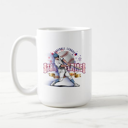Baseball Stars & Stripes | #15 Klassischer Becher Kaffeetasse (Links)