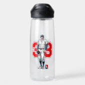 Baseball Stars & Stripes | 25oz Trinkflasche (Rückseite)