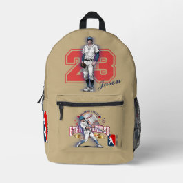 Baseball Stars & Stripes |  Bedruckter Rucksack
