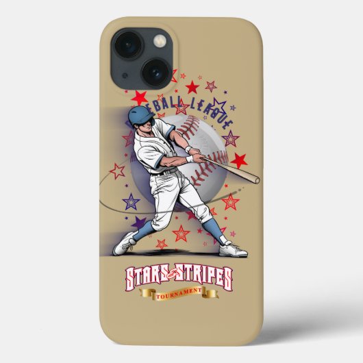 Baseball Stars & Stripes | Case-Mate iPhone Hülle (Rückseite)