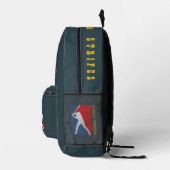 Baseball Stars & Stripes (D. mode) |  Bedruckter Rucksack (Rechts)