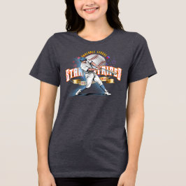 Baseball Stars & Stripes (D. mode) | Women Tri-Blend Shirt