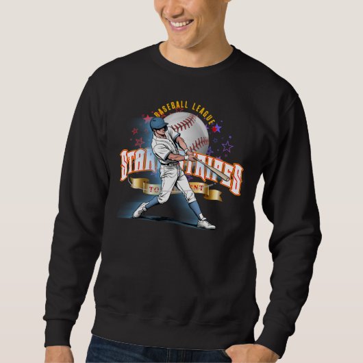 Baseball Stars & Stripes (D. Modus) | Männer Sweatshirt (Vorderseite)
