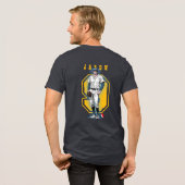 Baseball Stars & Stripes (D. Modus) | Männer Tri-Blend Shirt (Rückseite voll)