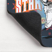 Baseball Stars & Stripes (Dunkelmodus) | Mousepad (Ecke)