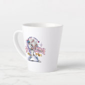 Baseball Stars & Stripes | Latte-Mug Milchtasse (Linke Ecke)