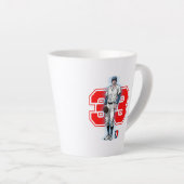 Baseball Stars & Stripes | Latte-Mug Milchtasse (Rechte Ecke)