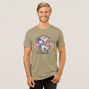 Baseball Stars & Stripes   Männer Tri-Blend Shirt