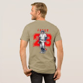 Baseball Stars & Stripes | Männer Tri-Blend Shirt (Rückseite voll)
