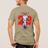 Baseball Stars & Stripes | Männer Tri-Blend Shirt (Rückseite)