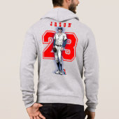 Baseball Stars & Stripes | Men Full-zip Hoodie (Rückseite)
