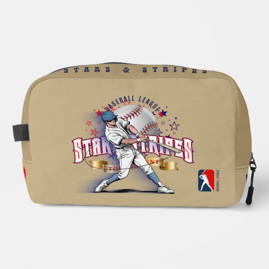 Baseball Stars & Stripes | Waschbeutel (Vorderseite)