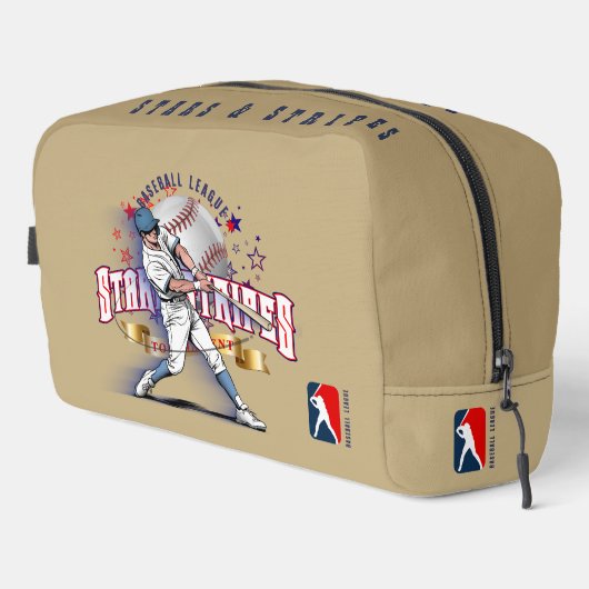 Baseball Stars & Stripes |  Waschbeutel (Rechte Ecke)