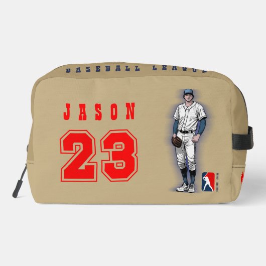 Baseball Stars & Stripes |  Waschbeutel (Rückseite)