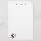 Baseball Stationery Briefpapier (Vorne/Hinten)